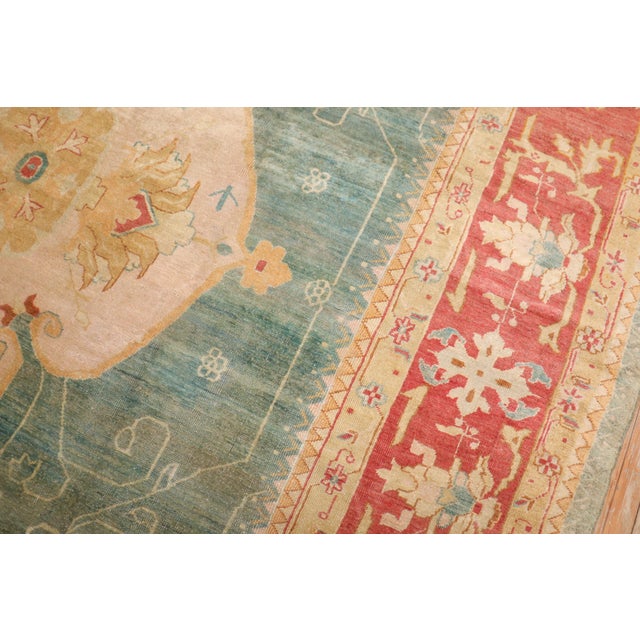 Zabihi Collection Phenomenal Antique Turkish Oushak Rug - 10'9" x 14'11" For Sale - Image 9 of 12