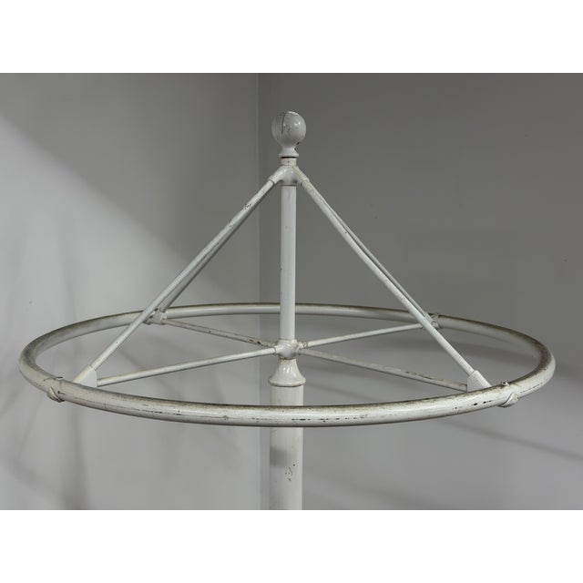 Norwich Nickle and Brass Industrial Revolving Clothing Rack, Norwich Ct For Sale In New York - Image 6 of 17