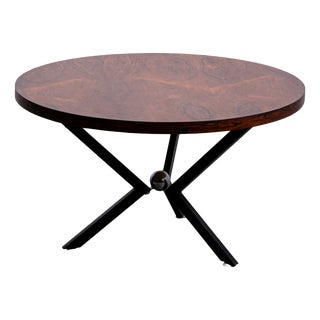 Round Pallisander Coffee Table, 1968 For Sale