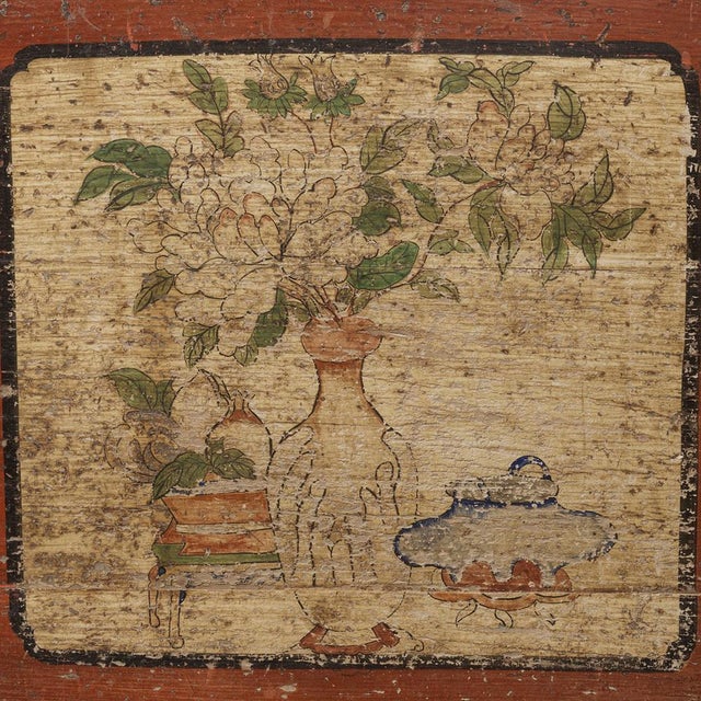 Antique Painted Gansu Sideboard, 1890s For Sale - Image 9 of 11