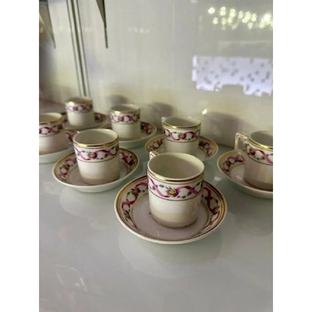 Impero Giulietta Coffee Service for 8 by Richard Ginori, 1920s, Set of 15 For Sale - Image 3 of 9