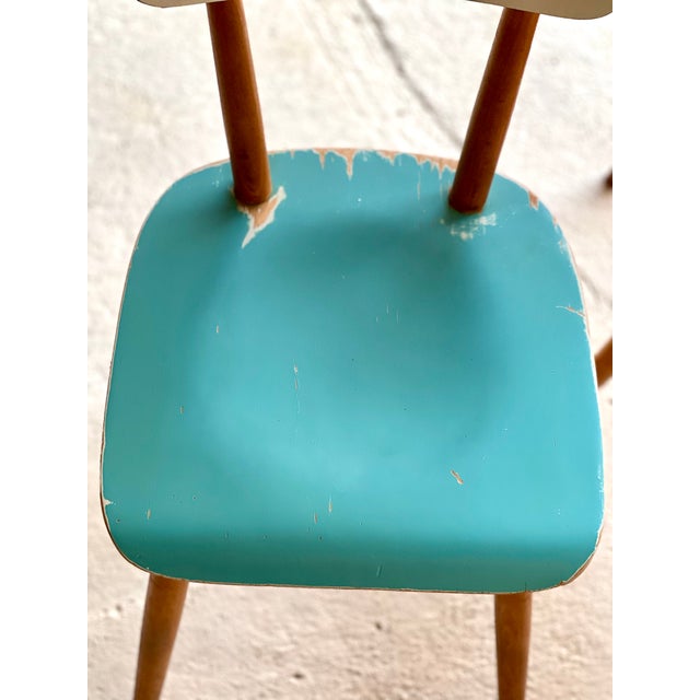 Vintage Dining Chairs from Ton, 1950, Set of 4 For Sale - Image 16 of 18