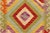 Southwestern Turkish Kilim Blue Red Hand-Woven Wool Rug For Sale - Image 4 of 9