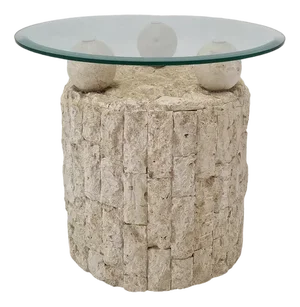 Fossil Stone Coffee Table by Magnussen Ponte, 1980s