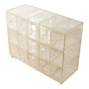 Vintage Acrylic Chest of Drawer, 1980s For Sale