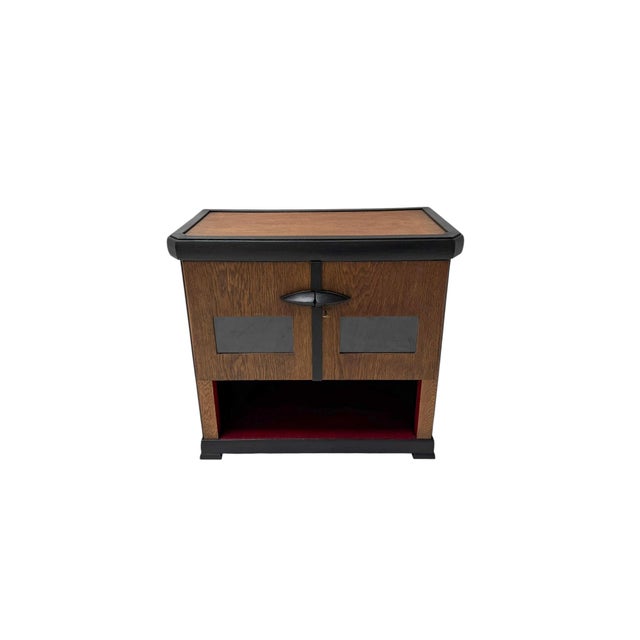 Wood Art Deco Amsterdamse School Cabinet by E.G.C. Schubad, 1920s For Sale - Image 7 of 10