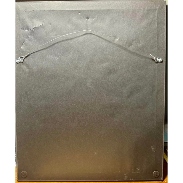 Contemporary Original Coastal Wall Art – Framed Boat Scene – Signed Iulia Carchelan (15.5” X 18.5”) For Sale In San Diego - Image 6 of 6