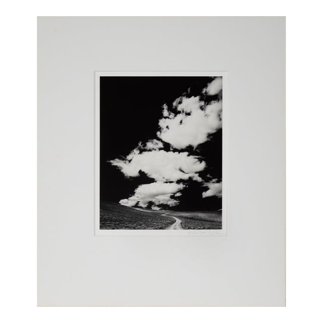 "White Mountains Road With Clouds, 1968" - Black and White Photograph by Peter McArthur For Sale