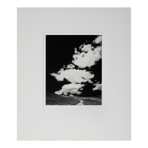 "White Mountains Road With Clouds, 1968" - Black and White Photograph by Peter McArthur
