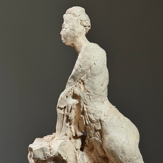 Sculpture Materials Vintage Expressionist Plaster Figurative Nude Sculpture For Sale - Image 7 of 12
