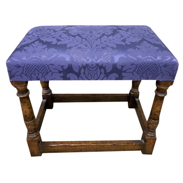 Vintage Oak Dressing Table and Stool, 1930, Set of 2 For Sale