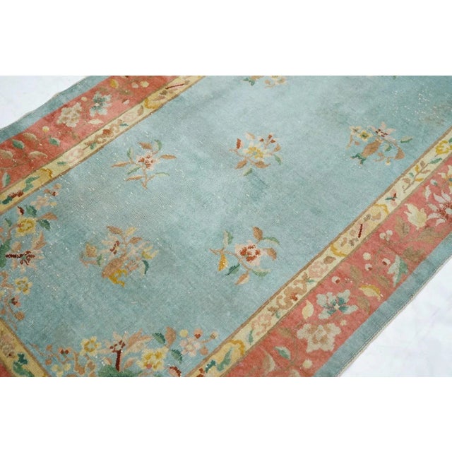 Textile Vintage Chinese Runner 3'6'' x 9'6'' For Sale - Image 7 of 11