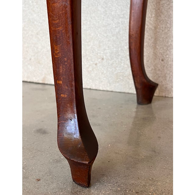 Game Card Fold Over Side Table or Tea Table With Hidden Drawer For Sale - Image 10 of 12