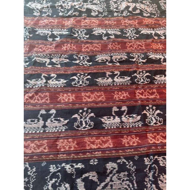 Vintage Indonesian Ikat Tapestry, 1950s For Sale - Image 11 of 16