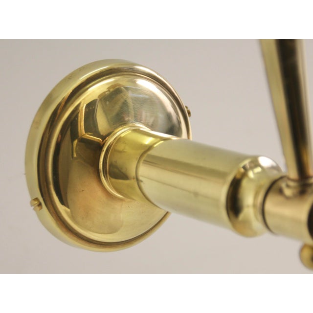 Mid-Century Glass Diabolo Articulated Wall Light, France, 1950s For Sale - Image 10 of 11