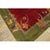 Textile 1920s Red Rust Field Floral Greek Key Antique Chinese Art Deco Wool Rug 8' X9'6" For Sale - Image 7 of 9
