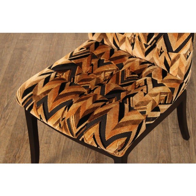 Custom Craft Set Of Six Upholstered Dining Chairs For Sale - Image 10 of 18