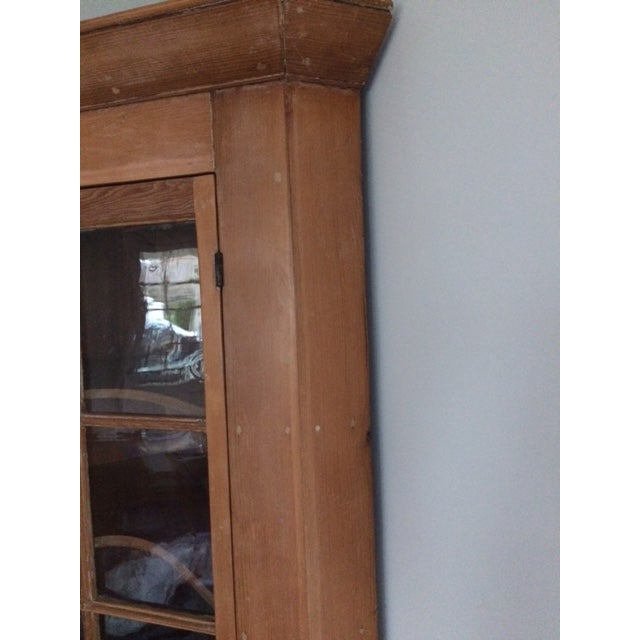 Late 19th Century American Antique Pine Corner Cupboard For Sale - Image 5 of 10