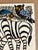 Tingatinga Painting of Zebra, Owl, Peacocks by Bushiri Mruta Awazi, Tanzania For Sale - Image 4 of 6