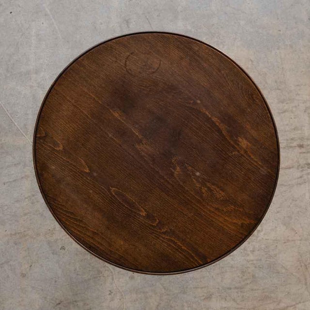 Wood French Carved Side Table by Charles Dudouyt For Sale - Image 7 of 10