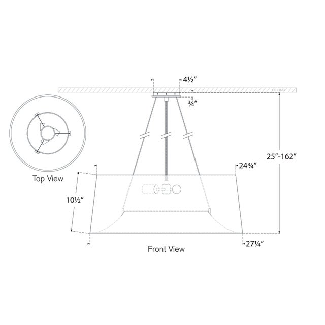 Metal Barbara Barry - Halo Medium Hanging Shade (New Opened Box) For Sale - Image 7 of 7