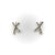 Metal 1980s Vintage Paloma Picasso for Tiffany & Co. Platinum and Diamond Kiss Earrings, A Pair For Sale - Image 7 of 10