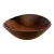 Modern Hand-Turned Cherry Wood Bowl Signed by O. Lufton For Sale