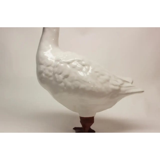 Mid 20th Century Ceramic Italian Goose For Sale - Image 4 of 10