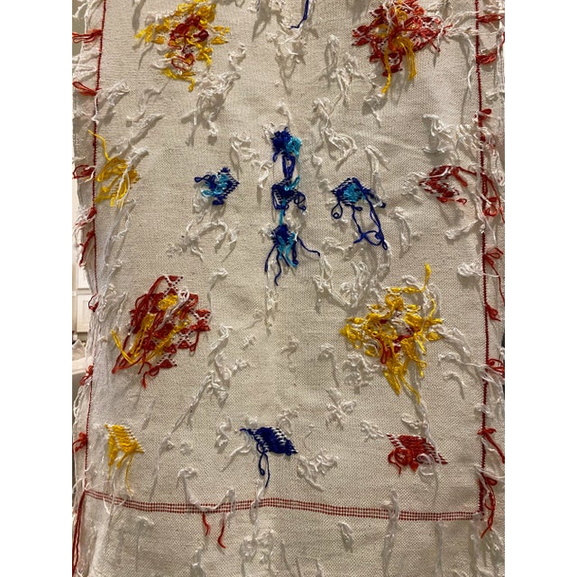 Contemporary Moroccan Embroidered Table Runner For Sale - Image 9 of 11