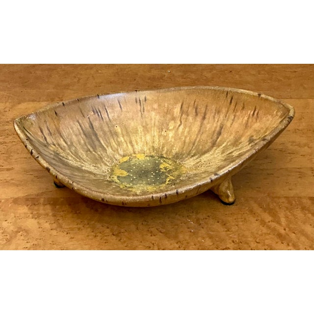 Mid 20th Century Vintage Mid-Century Modern Glazed Ceramic Bowl For Sale - Image 5 of 12
