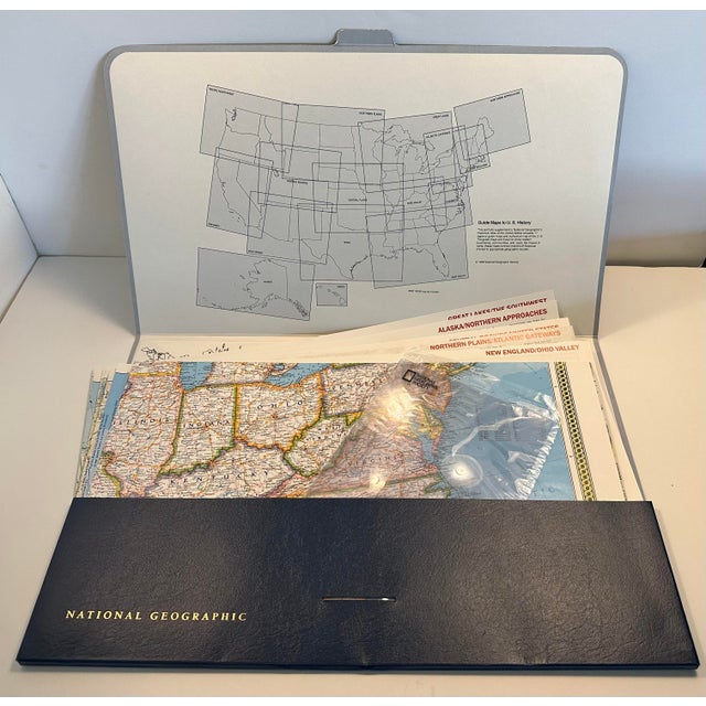 1990s Vintage Historical Hardbound Collection Atlas of the United States by National Geographic Society For Sale - Image 5 of 11