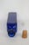 Mid-Century Modern Tall Slim Cobalt Blue Glass Bottle Vintage Style With Cork Stopper 4717b For Sale - Image 3 of 6