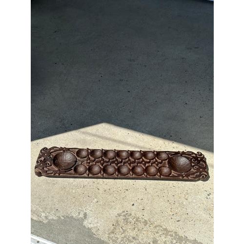Large Traditional Indonesian Carved Wood Congklak Mancala Game For Sale - Image 11 of 18