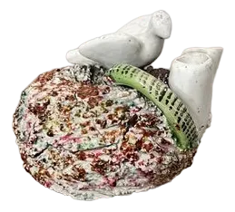 Victorian Staffordshire Inkwell, 1880s