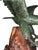 Wood Monumental 20th Century Chinese Spinach Jade Carved Eagle on Naturalistic Base For Sale - Image 7 of 11
