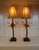 Vintage Maitland Smith Palm Tree Table Lamps, Gold Gilt, 1990s For Sale In Philadelphia - Image 6 of 10
