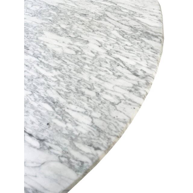 Mid 20th Century Mid-Century Spanish-Regency Style Iron and Marble Dining Table, Made in Italy For Sale - Image 5 of 9