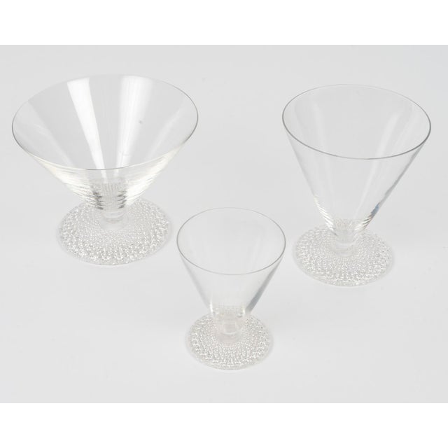 René Lalique Tokyo Pressed Glass Service by René Lalique for Lalique, 1930, Set of 19 For Sale - Image 4 of 5