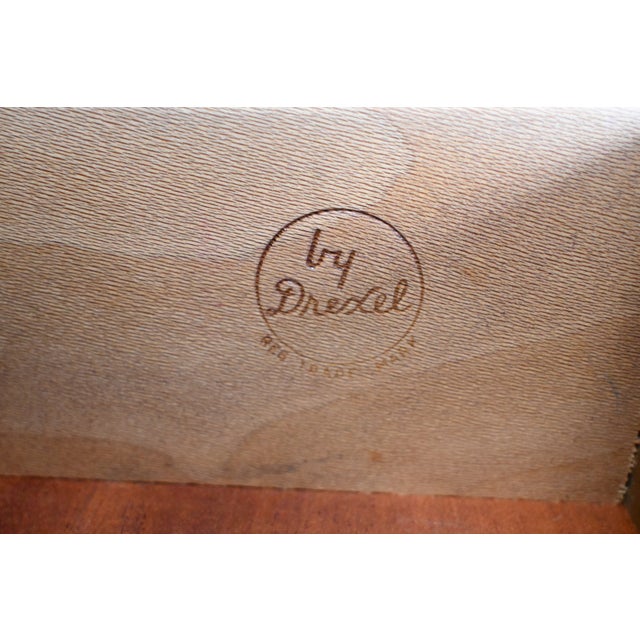 Drexel French Louis XV Dark Plum Desk With Cabriole Legs | Newly Refinished For Sale - Image 15 of 15