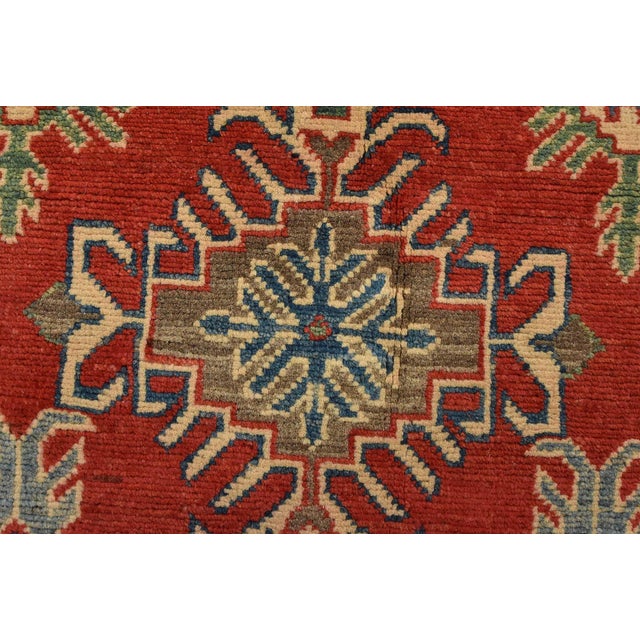 2020s Kazak Rug 9’2” X 11’9” Red Wool Tribal Hand-Knotted Oriental Carpet For Sale - Image 5 of 15