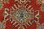 2020s Kazak Rug 9’2” X 11’9” Red Wool Tribal Hand-Knotted Oriental Carpet For Sale - Image 5 of 15