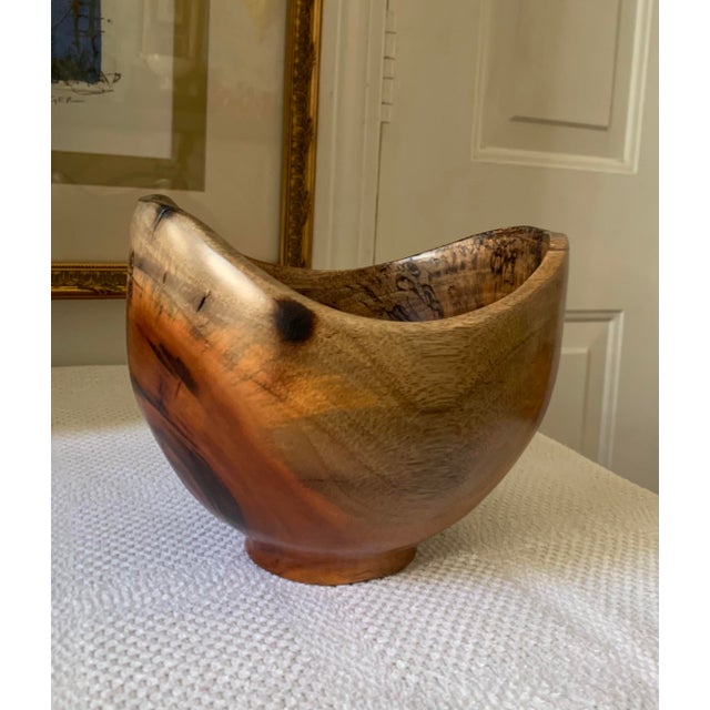 Wood Arturo Solano Exotic Wood Turned Bowl For Sale - Image 7 of 12