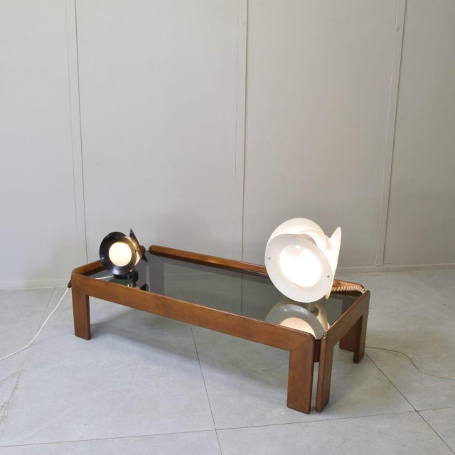Mid-Century Modern Table Lamps in Metal and Opaline Glass from Arredoluce, Italy, 1975, Set of 2 For Sale - Image 6 of 11