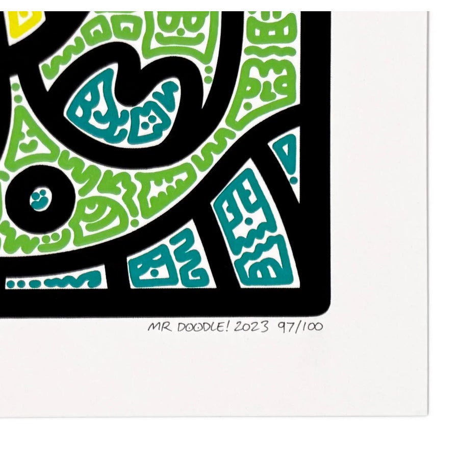 Mr Doodle, Pretty City (Framed Hand Signed Screen Print) | Chairish