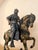 Vintage Bronze Figure of Horse & Rider “Cavalier Arabe” on Marble Signed Bayre For Sale In West Palm - Image 6 of 11