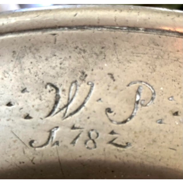 Pair 18th C. European Pewter Plates For Sale In San Francisco - Image 6 of 10