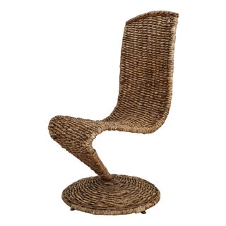 Italian Banana Leaf Armchair S Chair by Marzio Cecchi, 1970s For Sale