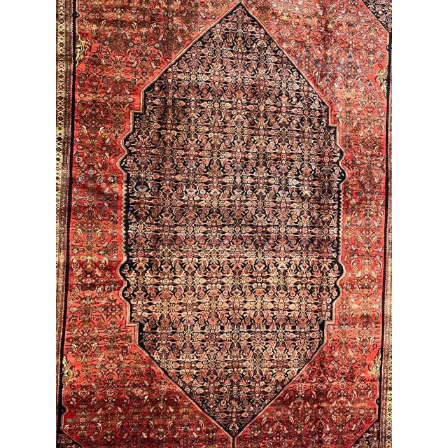 1920's Antique Persian Bijar Palace Carpet For Sale - Image 4 of 12