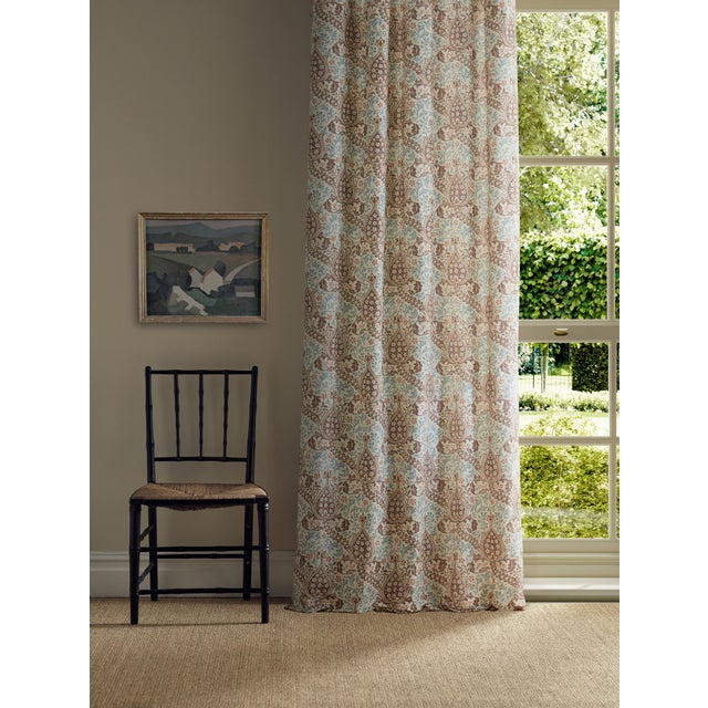 Originally designed as a textile and translated as an exceptional embroidery Persian Tulip Embroidery features elegant...