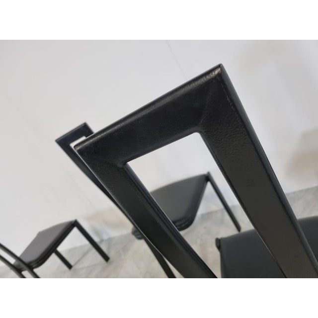 Vintage Postmodern Dining Chairs, 1980s, Set of 6 For Sale - Image 4 of 10